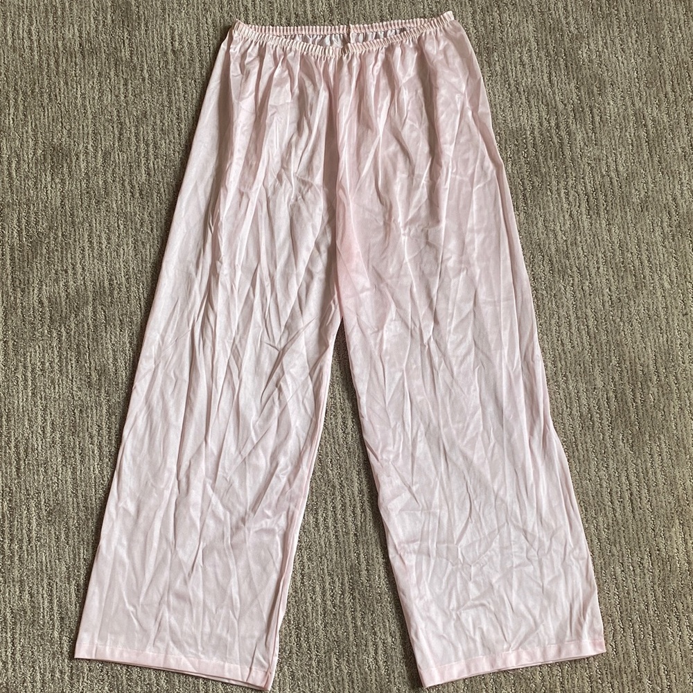 Vintage Sears Light Pink Nylon Sheer Elastic-Waist Pant Bloomers Sleepwear